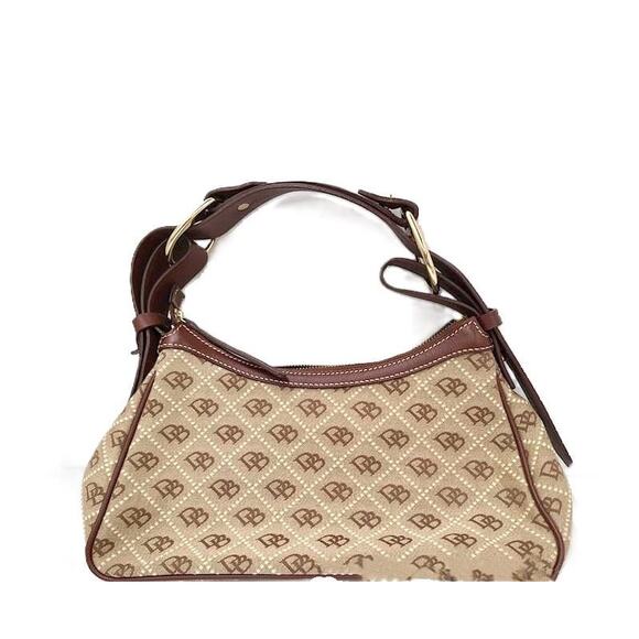 Dooney & Bourke Canvas Monogram Shoulder Mini Handbag Vintage - Picture 10 of 10